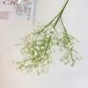 Simulação de gypsophila flor eterna PU sentir gypsophila segurando buquê de decoração de casamento simulação flor fábrica atacado