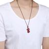 Colgante de cinabrio auténtico natural del zodiaco para mujeres y hombres. Collar con amuleto del año del tigre. Bonito colgante para niños.