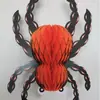 Nova Decoração Suspensa de Abóbora com Bola de Favo de Mel de Aranha para Halloween Decoração de Cena de Janela de Hotel/Shopping Pingente de Halloween