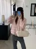 2026 Nuevo Estilo 90 Plumas de Pato Blanco Chaqueta Ligera de Moda para Mujer Corta de Punto Patchwork Informal Abrigo Cálido