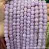 Serie Morada Piedra Natural Cuentas Redondas Amatista Soñadora Cuentas Sueltas Ágata de Vidrio Morado Sintético K9Diy Accesorios para Joyería