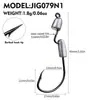 Anzuelo con cabeza de plomo micro, anzuelo de pesca con raíz de plomo original, anzuelo con cabeza de plomo para señuelo de crank de tamaño pequeño 1.8g 2.7g 4.5g 5.6g anzuelo para señuelo blando