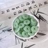 Novo estilo chinês imitação de jade esmalte acácia fivela paz fivela diy colar de cordão de mão wen jogar buda brincos de grânulo hairpin material