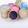 Novas Contas de Vidro Sólido Não Poroso Coloridas Pintadas Micro Contas DIY Capa de Celular Contas Redondas Pequenas Enchimento Contas Soltas