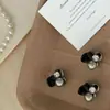 Perla Negra Pedrería Pequeño Clip para Mujer de Gama Alta Nuevo Pasador Lateral Pinza Lateral Flequillo de Princesa Pinza Pequeña Accesorios para el Cabello