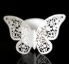 Comercio exterior nuevo servilletero reflectante oro rosa flor hueca anillo para servilleta suministros decorativos juego de anillos de papel venta al por mayor directa