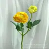 Haste Única com 2 Flores de Lótus Artificiais de Seda, Peônias para Decoração de Mesa de Sala de Estar em Casa, Decoração Romântica de Salão de Casamento