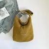 Bolsa de Peluche para Mujer, Gran Capacidad, Nuevo 2025 Otoño e Invierno Versátil Bolso de Hombro Cruzado Peludo, Bolso Cubo para Viajero
