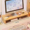 Soporte para Monitor Elevador para Computadora de Escritorio Combinación Estante Multicapa con Cajón Base para Pantalla Artefacto de Almacenamiento