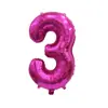 Globos Pequeños con Números de 16 pulgadas Versión Americana Delgados Decoración Fiesta de Cumpleaños Comercio Exterior Globos de Papel de Aluminio Venta al por Mayor Globos con Números