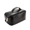 Bolsa de cosméticos de gran capacidad para mujer, bolsa de cosméticos de PU con sensación avanzada, bolsa de viaje para guardar cosméticos