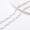 Corrente de linha plana de aço inoxidável O-chain Corrente de lábio S-chain Acessórios de joias DIY Pulseira feita à mão Material de colar