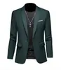 Terno masculino de cor sólida com um botão, tamanho grande, para comércio exterior transfronteiriço, blazer estilo coreano slim fit, jaqueta de terno de peça única