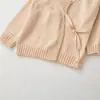 Moda Femenina Transfronteriza AliExpress Cárdigan Abrigo de Punto Holgado Estilo Kimono de Doble Botonadura con Cinturón para Mujer G89052