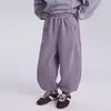 Pantalones de Invierno de Forro Polar para Niños, Grandes y Pequeños, 26, Nuevo Estilo de Invierno, Niños Niñas, Estilo Coreano, Color Sólido, Una Pieza, Forro Polar, Casual, Pantalones Largos
