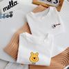 Camiseta de Manga Corta de Algodón Puro para Niñas Transfronteriza Ropa de Verano para Niños Bebé Dibujos Animados Estampado Manga Media Top de Verano para Niños