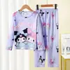 Amazon 2025 Novo Pijama Infantil Meninas Primavera e Outono Manga Longa Crianças Meninas Meninos Crianças Médias e Grandes Roupas de Casa de Outono