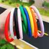 Novo chaveiro de pulseira redonda de silicone para celular, resistente a quedas, anti-perda, pulseira de pulso, anel de chaveiro portátil, atacado