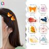 Qiyue Transfronterizo Acetato tamaño pequeño Horquilla Biología Marina Flequillo Clip Lateral Clip para el Cabello Clip de Tiburón Accesorios para el Cabello Venta al por Mayor
