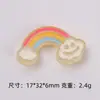 Accesorios DIY de Dibujos Animados con Goteo de Aceite de Colores para Manualidades, Paquetes de Materiales para Decoraciones de Pegamento Cremoso, Pinzas para el Cabello, Hebillas para Zapatos Croc al por Mayor