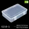 Caja de plástico transparente rectangular engrosada con tapa caja de piezas de herramientas caja de almacenamiento caja de pp caja de almacenamiento grande al por mayor