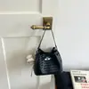 2026 Nova Moda Bolsa Saco com Textura Trançada Casual Chique Bolsa de Mão Simples Bolsa de Ombro Único Transversal Cor Sólida com Textura