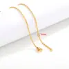 Collar Sencillo de Acero Inoxidable 50/55cm Chapado al Vacío 18K Collar de Moda DIY Accesorios para Hacer Joyería Venta al por Mayor Transfronteriza