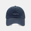 Gorra de Béisbol Bordada con Letras Simples Liangfang, Algodón Lavado, Visera Curva Vintage, Gorra Plana tipo Pico, Sombrero Casual para Exteriores
