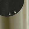 Pendientes de botón minimalistas con circonita de estilo ins, pendientes geométricos de doble fila en arco, pendientes de estilo diario chapados en oro de 14 quilates para mujer
