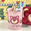 Lindo Bote Rosa de Hierro Bote de Almacenamiento de Fresas Caja de Almacenamiento de Escritorio para Dormitorio de Estudiantes ins Contenedor de Lápices de Oso del Mismo Estilo de Caperucita Roja