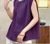 Camiseta sin mangas de moda de verano para mujer, estilo retro coreano con mangas pequeñas tipo mariposa, chaleco versátil, camisa de punto elegante que rejuvenece
