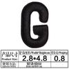 Le Si preto 26 letras em inglês adesivo termofusível adesivos de tecido DIY roupas decorativas roupas podem ser passados a ferro patch