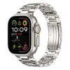 Pulseira de Aço para Apple Watch Ultra 3 Borda Brilhante Seta Dupla Liberação Rápida Elo Verdadeiro Metal Titânio Pulseira de Relógio Apple S11