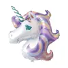 Globo de Película de Aluminio de Animales de Dibujos Animados Personalizado Globo para Fiesta del Día del Niño Decoración de Cumpleaños Diseño Globo de Unicornio de Papel de Aluminio