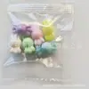 Macaron Color Primavera Agujero Mediano Caramelo Pequeño Pulsera DIY Cadena Teléfono Móvil Collar Material de Cuentas Sueltas Accesorios de Joyería con Cuentas