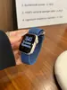 Adecuado para Apple Watch Transpirable Transpirable Nylon Tejido Hueco Correa con Hebilla Magnética iWatch