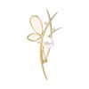 Broche Elegante e Natural de Madrepérola Pin de Design de Nicho Feminino Elegante Corsage de Pérola Acessórios de Vestuário para Mulheres