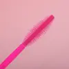 Escova de cílios de silicone em formato de oliva, pente de cílios de silicone descartável, gel para sobrancelhas, máscara de cílios e escova de pentear, disponível em várias cores
