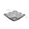Tigela de Frutas Transparente de Luxo Leve com Textura de Diamante, Prato de Frutas de Plástico Doméstico, Prato para Frutas Secas e Lanches, Bandeja de Armazenamento Diário