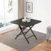 Mesa Dobrável para Uso Doméstico, Mesa de Jantar Simples para Apartamentos de Aluguel, Mesa Portátil para Exterior para Montar Barracas, Mesa Quadrada Dobrável sem Instalação