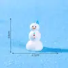 Transfronterizo Nuevo Producto Micro-Paisaje Creativo Muñeco de Nieve Reno Navidad Bricolaje Decoración Accesorios Mini Adornos de Resina