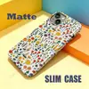 Capa de Celular com Película Floral Colorida Contrastante Tela Cheia para Meninas, Leve, Capa Dura de Cobertura Total para iPhone 17, para Apple 18 Pro Max