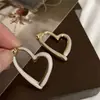 Pendientes de Corazón de Diseño Exclusivo de Gama Alta 2025 Nuevos Pendientes de Gota Perlados de Moda Esmalte Pendientes Suaves Pendientes de Lujo Elegantes y Accesibles