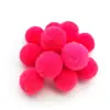 Al por mayor personalizado bola de pelo de alta elasticidad accesorios hechos a mano para bricolaje color poliéster zapatos y sombreros tamaño bola de pelo de color mixto bola de felpa