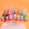 7 chaveiro de boneca de gato da sorte japonês, pingente criativo de presente de gato fofo da sorte, enfeites de pingente