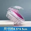 Cepillo Transparente de Cristal para Champú Cepillo Masajeador de Cabeza de Silicona Peine Masajeador Limpiador del Cuero Cabelludo Cepillo de Baño Transparente de Dientes Suaves