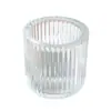 Uma Variedade de Copos de Vidro Transparentes Criativos para Velas de Aromaterapia Sem Fogo, Copo de Vidro para Velas de Aromaterapia DIY, Castiçal