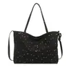 Bolso Tote Ins Estrella de Moda 2026 Nuevo Bolso de Hombro de Gran Capacidad para Viajes Diarios, Bolso Casual Estilo Coreano para Debajo del Brazo