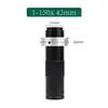 Microscópio Monocular Telefoto com Zoom 180X Acessórios de Microscópio Eletrônico CCD Lente Objetiva Ocular Lupa de Foco