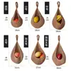Red colgante de pared tejida a mano con cuerda de algodón, cesta de almacenamiento para verduras y frutas, nido de pájaro, red colgante de pared con forma de gota de agua